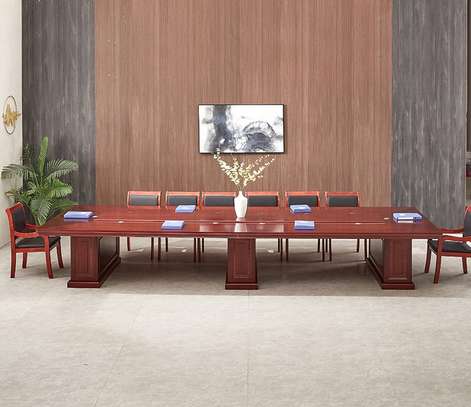 Boardroom Table : Mahogany Conference Room Boardroom Table image 2