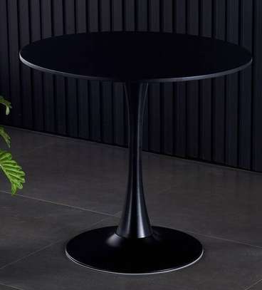 Dining Table : Black Round Dining Home Table image 6