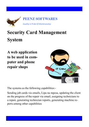 Security Card Management System image 1