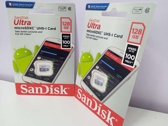 SanDisk 128GB Class 10 microSDXC Memory Card image 1