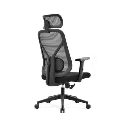 Office chair: Modern Black Ergonomic Office Seat image 2