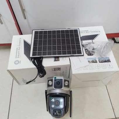 V380 4g Solar Powered Dual Lens PTZ CCTV Camera image 2