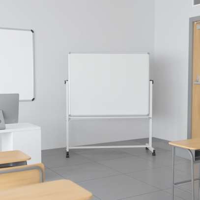 double sided 4*3ft whiteboard portable image 1
