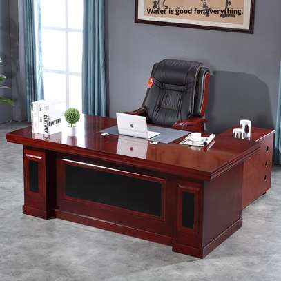 Modern Wooden Executive Desk – Classic Office Furniture image 5