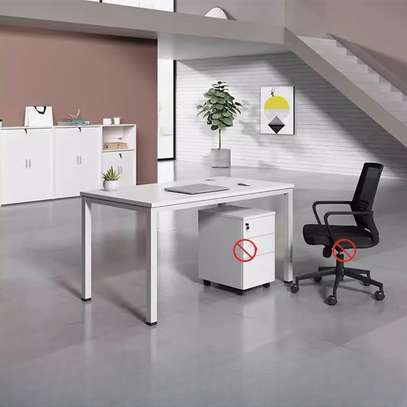 Office Workstation: Rectangle Four User Way Workstation Desk image 3