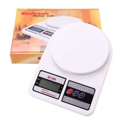 Electronic Digital Weighing Food Kitchen Scale - White White image 1