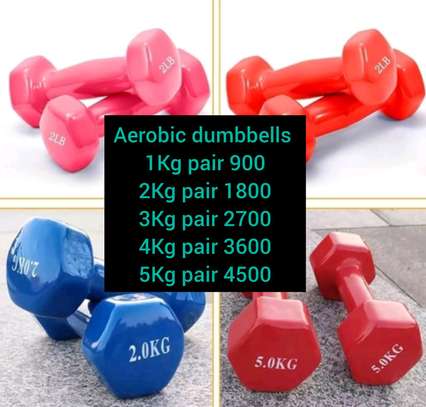 Aerobic vinyl dumbbells image 3