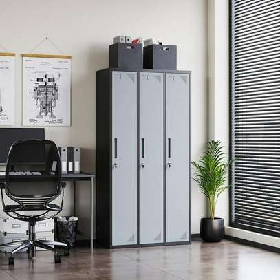 3-Door Steel Office Cabinet image 2