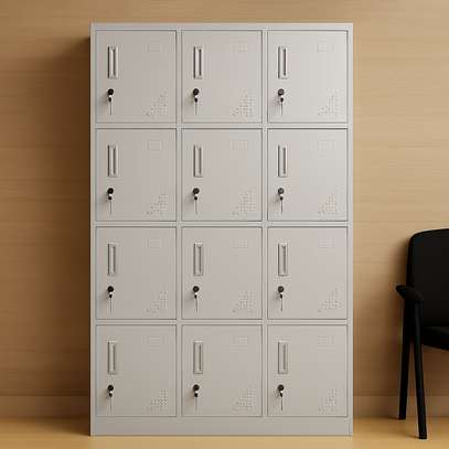 12-Locker Steel Storage Cabinet image 2