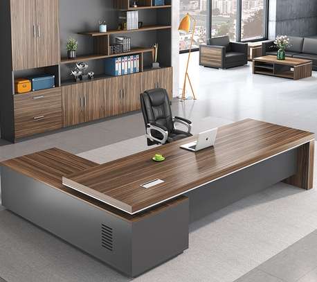 Office Desk: L Shaped Brown Office Desk In Itumbe image 7