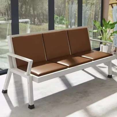 3-Link Heavy Duty Office Reception Bench image 2