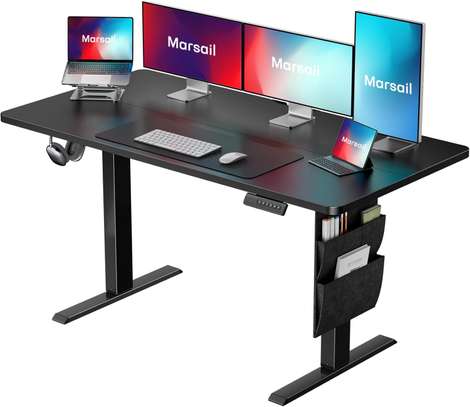 Electric Standing Desk; 48x24 Inch with Headphone Hook image 3