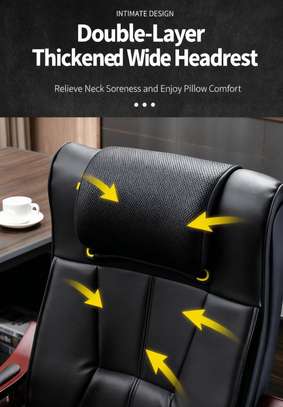 Executive Leather Office Chair Ergonomic High-Back image 9