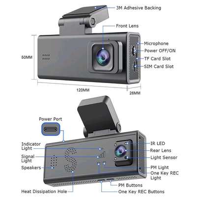 Dashcam 4G with GPS & Two-Way Intercom image 2