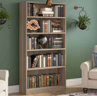 5 Tier Durable Wood Home Office Bookshelf image 12