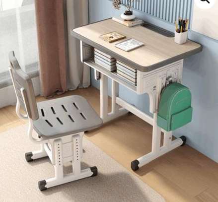 Adjustable Student Desk & Chair Set with Storage image 8