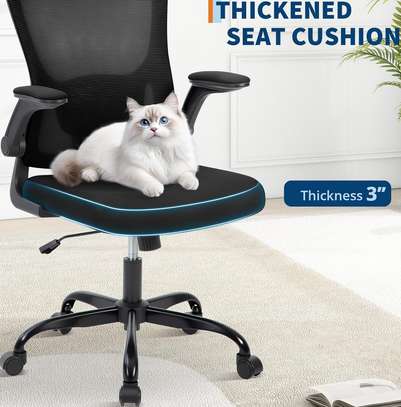 Office chair: Mesh Office Chair with Flip-Up Armrests image 5
