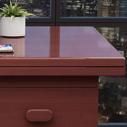 Office Tables: Office Desk Set With Smooth Table Top image 3