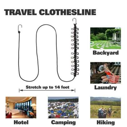 Travel Elastic/Stretchable Washing Cloth Line  (18m - 3.6m) image 2
