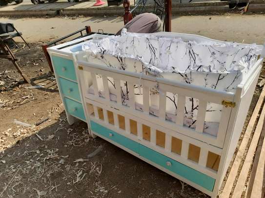 Dubai wooden baby cot 4 by 2 fitts image 3