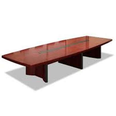 3 M Stylish Mahogany Boardroom Table image 7