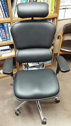 Office Chair; High Back Executive Leather Office Chair image 5