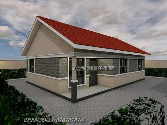 Simple and beautiful 2 bedroom plan image 1