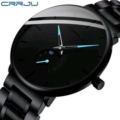 CRRJU Fashion Mens Watches Top Brand Luxury Quartz Watch image 4