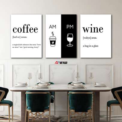 3 piece dining room wall hanging image 1