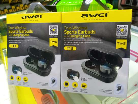 T13 awei TWS Sport Business Bluetooth Earphone wireless image 1