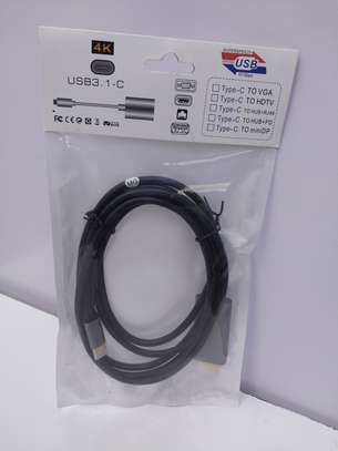 Type C to HDMI 2.0 Cable 4K HDMI Cable 60Mhz – 1.5Meter image 3