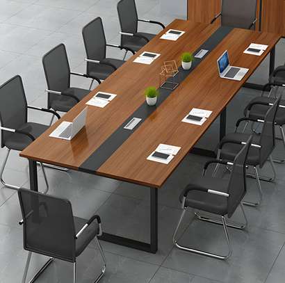 Office Desk: 2400MM Conference Seminar Office Table image 4