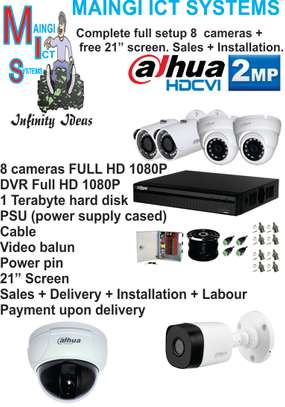 8 CCTV cameras 1080P complete  setup Full HD Sales plus image 1