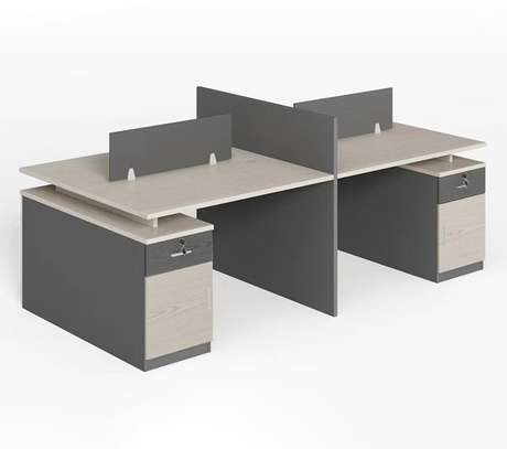 Workstation: Modern 4-Way Office Modular Work-Station image 3