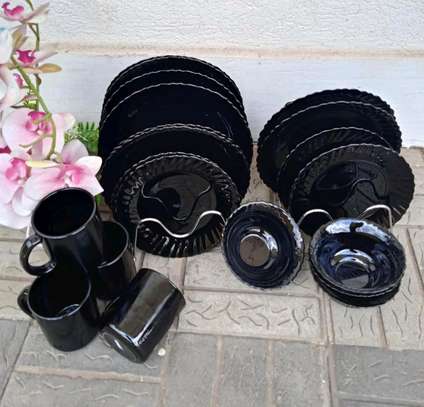 20pcs black dinner set image 1