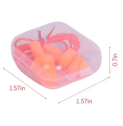 Silicon Ear Plugs Plastic Box Soundproof YELLOW BLACK ORANGE image 5