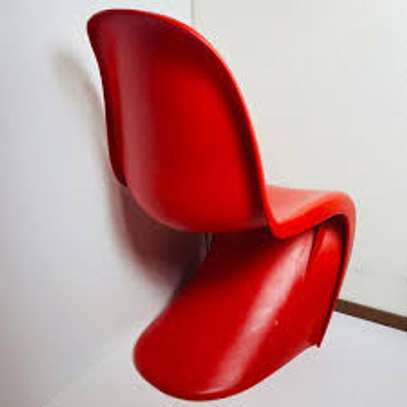 Eames Design Armless Plastic Outdoor Chair image 1
