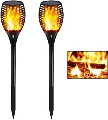Solar flickering flame torch  garden light -large size 1 pcs image 4