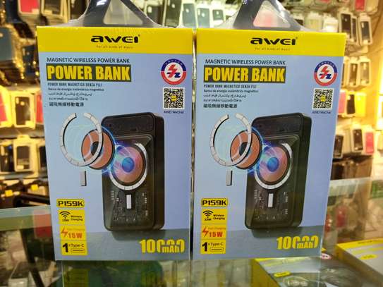 Awei Magnetic Wireless Power Bank 10000mah Charger With 15W image 2