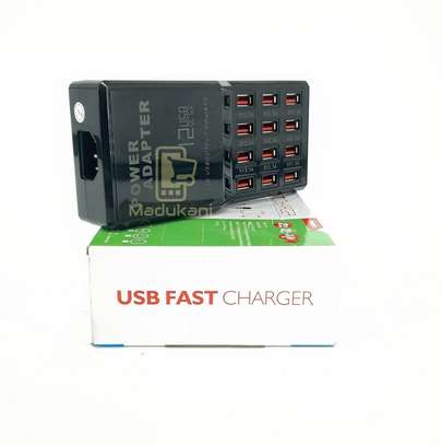 12 USB Ports Mobile Fast Charger Station Power Adapter image 3