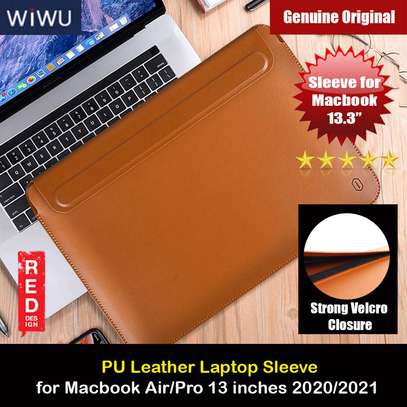 WIWU Sleeve for Macbook Air 13 M1aptop (Brown) image 1