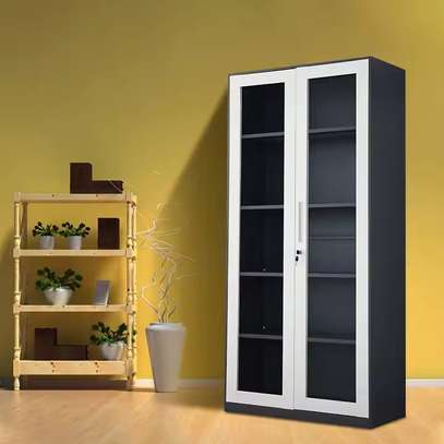 Neptune Full Glass 2 Door Filing Cabinet image 2
