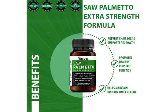 Vitedox Saw Palmetto Urinary Tract Strength - 100% Natural image 3