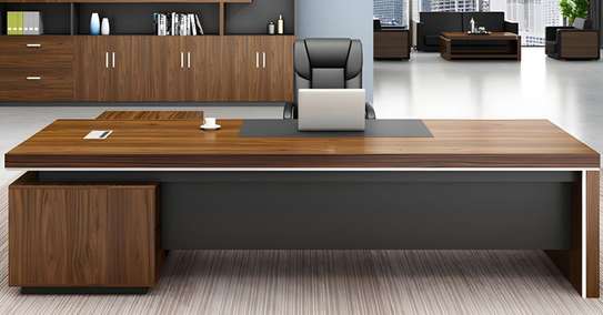 Office Desk; 200cm Compact Office Desk + Extension image 6