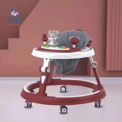 TOP 2 Height Adjustable Anti-Rollover Push Baby Walker image 3