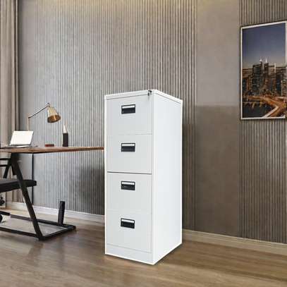 Modern 4-Drawer Steel Filing Cabinet image 4