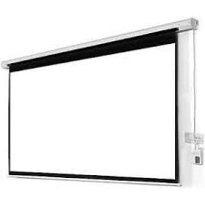 ELECTRIC PROJECTION SCREEN 84X84 image 1