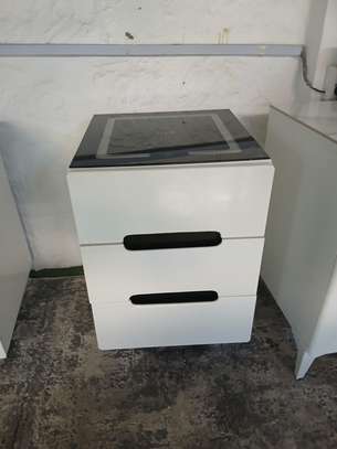 Smart Bedside Table with LED Lighting and Wireless Charging image 8