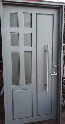 QUALITY MODERN STEEL SINGLE DOOR image 8
