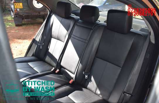 Mercedes Black leather seat.covers upholstery image 4